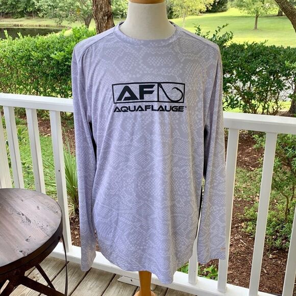 Aquaflauge L/S Performance Shirt. Reptile Print. - Picture 7 of 9